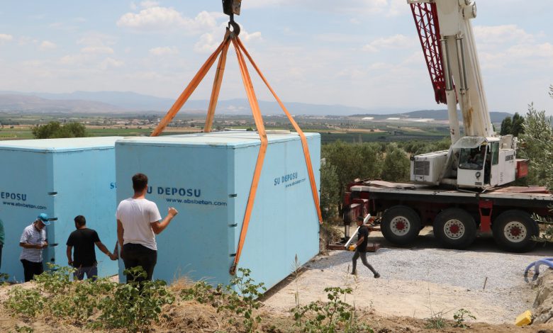 Manisa Kayışlar’a bir günde içme suyu deposu