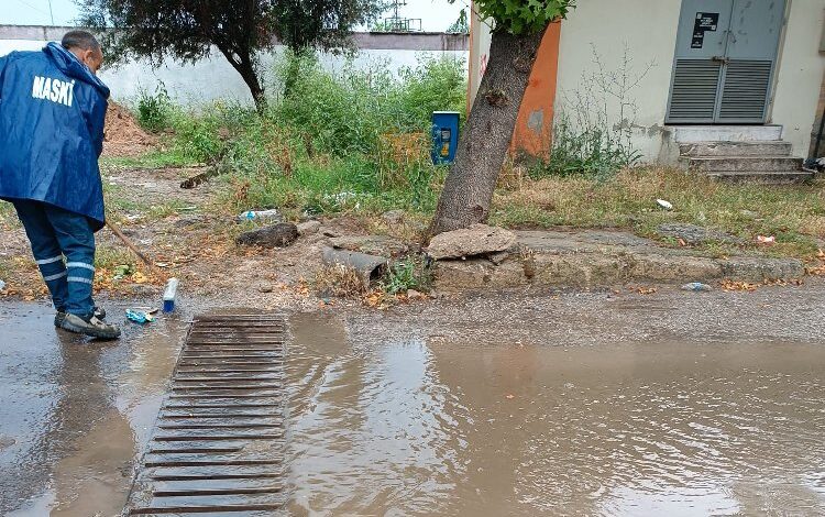 Manisa’da sağanak yağış sonrası tüm ekipler sahada