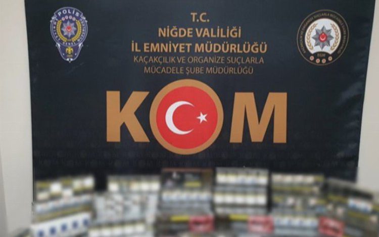 Niğde’de kaçak sigara yakalandı Niğde’de kaçak sigara yakalandı