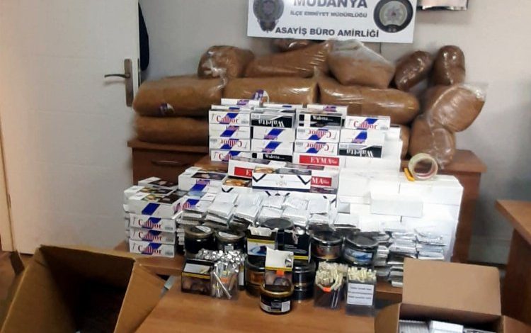 Bursa Mudanya ‘kaçak tütün’ operasyonu Bursa Mudanya ‘kaçak tütün’ operasyonu