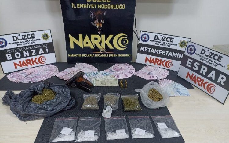 Düzce’de uyuşturucu operasyonu: 2 gözaltı