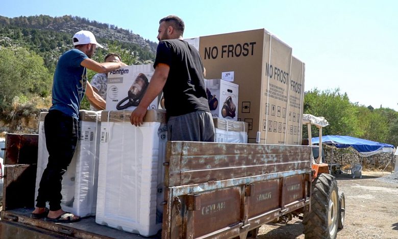 Yangın bölgelerinde Koruma Şirketleri’nden eşya desteği Yangın bölgelerinde Koruma Şirketleri’nden eşya desteği