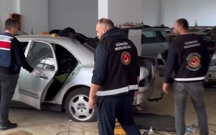Düzce’de kaçak oto ve yedek parça operasyonu Düzce’de kaçak oto ve yedek parça operasyonu
