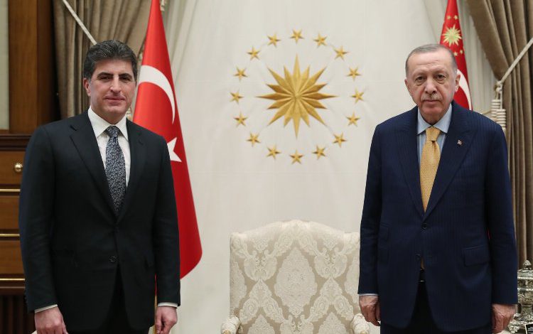 Erdoğan, Barzani’yi kabul etti