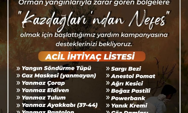 Balıkesir Edremit’te Kaz Dağları’ndan nefes Balıkesir Edremit’te Kaz Dağları’ndan nefes
