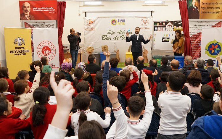 Konya’da öğrencilere ‘sıfır atık’ eğitimi