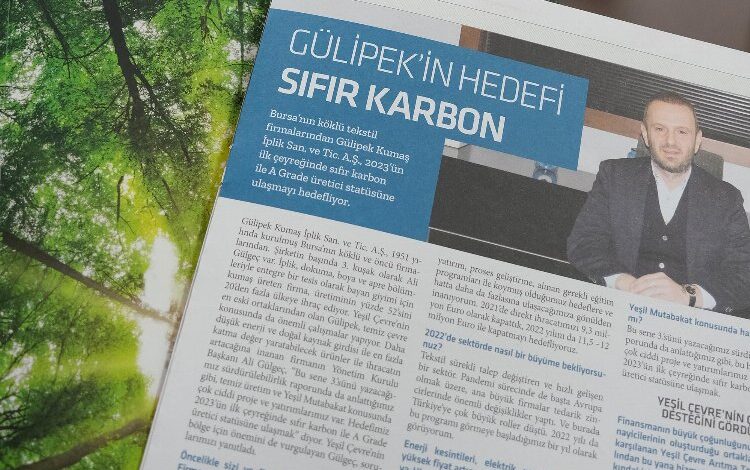 Gülipek Tekstil, Karbon Ayakizi Raporunu yayımlandı Gülipek Tekstil, Karbon Ayakizi Raporunu yayımlandı