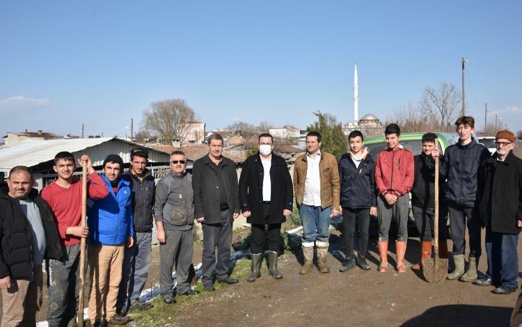 Bursa Mustafakemalpaşa’da fidanlar toprakla buluştu