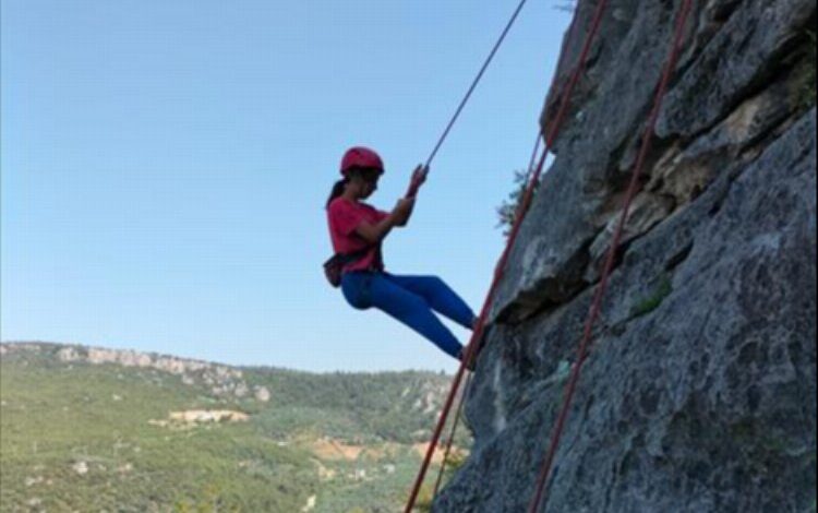 Bursa İnegöl’de küçük dağcılar performanslarını sergiledi