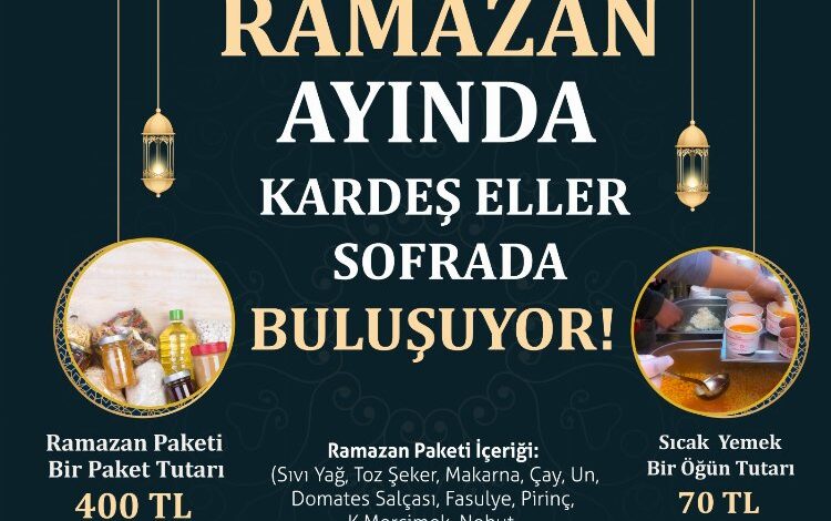 Ramazan ayında kardeş eller sofrada buluşuyor!