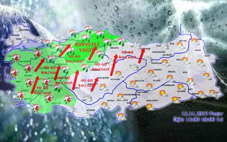 Meteoroloji’den ‘kuvvetli’ rüzgar ve yağış uyarısı! Meteoroloji’den ‘kuvvetli’ rüzgar ve yağış uyarısı!
