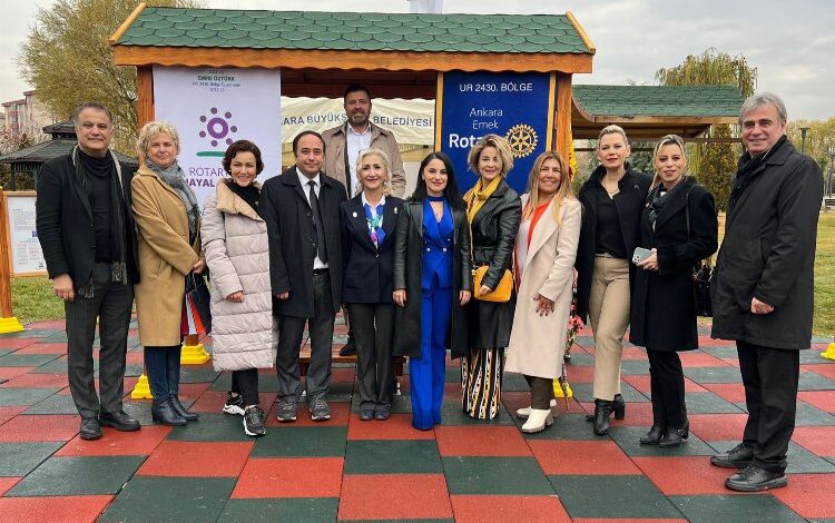 Başkent’te Rotary ve belediye işbirliğiyle park açıldı