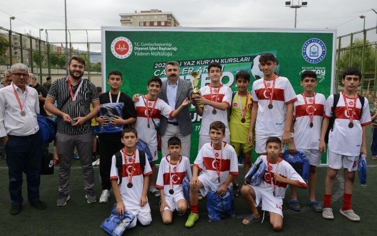 Bursa Yıldırım’da Kur’an Kursu’nda turnuvalar tamamlandı