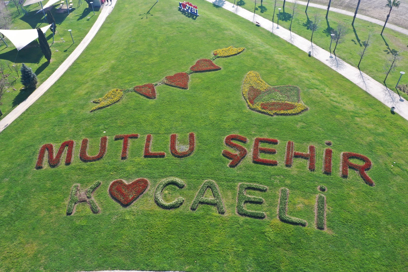 Kocaeli Seka Park’ta laleler sosyal mesaj verdi Kocaeli Seka Park’ta laleler sosyal mesaj verdi