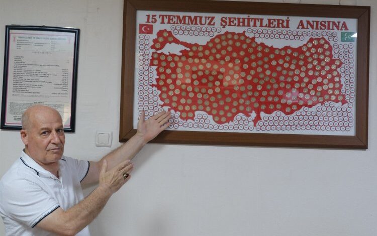 Koleksiyoner Şimşek’ten 251 şehidin hatırasına özel çalışma Koleksiyoner Şimşek’ten 251 şehidin hatırasına özel çalışma