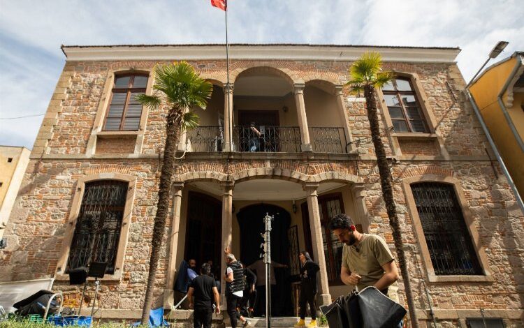 Bergama’nın tarihi binası sete dönüştü