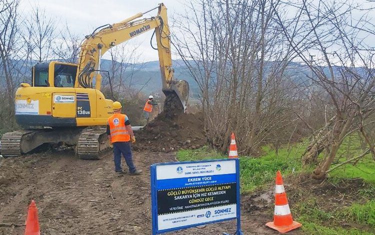 Sakarya Geyve’de içme suyu toplama deposu inşa ediliyor Sakarya Geyve’de içme suyu toplama deposu inşa ediliyor