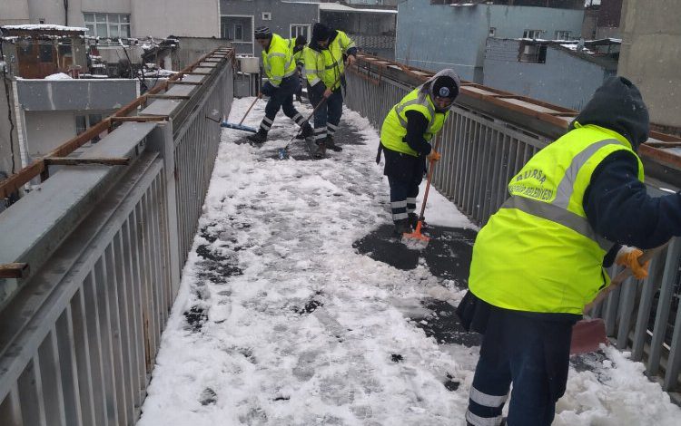Bursa Büyükşehir yayaların da yollarını açıyor Bursa Büyükşehir yayaların da yollarını açıyor