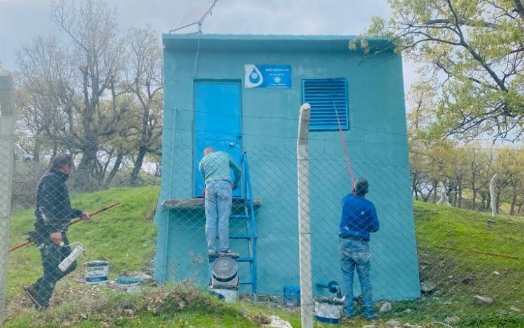 Sarınasuhlar’da içme suyu deposuna MASKİ bakımı