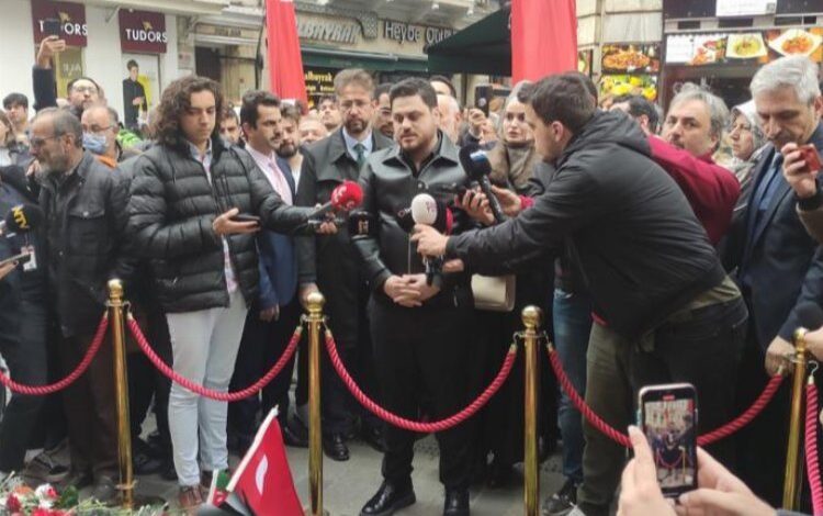 BTP lideri Hüseyin Baş Taksim’de