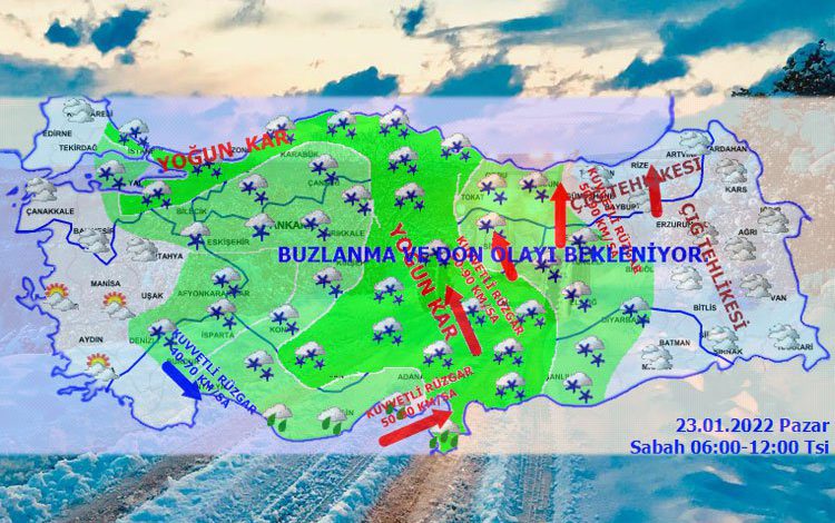 Bol kar yağışlı hava raporu Bol kar yağışlı hava raporu