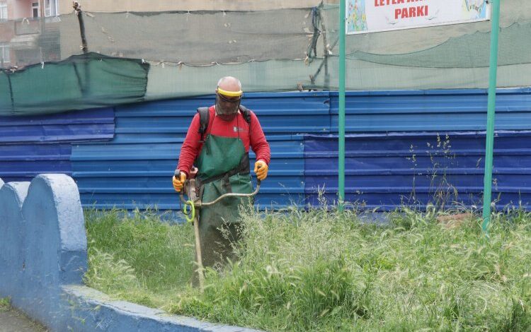 İzmit’te tırpan mesaisi sürüyor