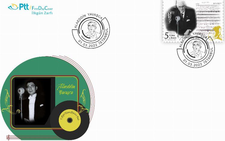 Alaeddin Yavaşça anısı PTT pullarında