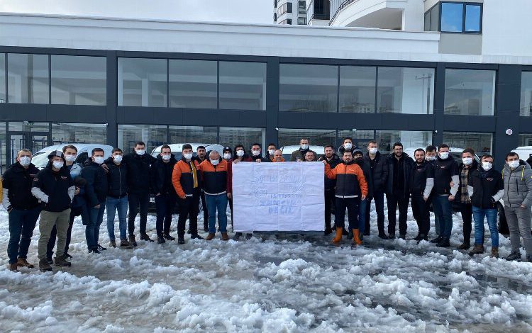 Trendyol Express çalışanları kontak kapattı! Trendyol Express çalışanları kontak kapattı!