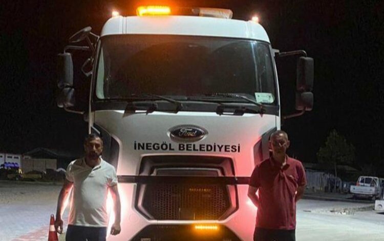 Çanakkale’deki yangına İnegöl takviyesi