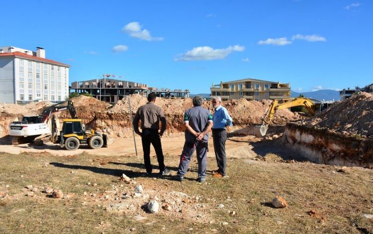 Aydın Didim’e yeni cami inşaatı temele hazırlanıyor