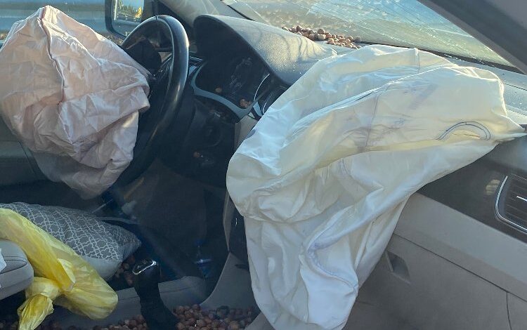 Düzce’de trafik kazası… Hava yastıkları kurtardı Düzce’de trafik kazası… Hava yastıkları kurtardı