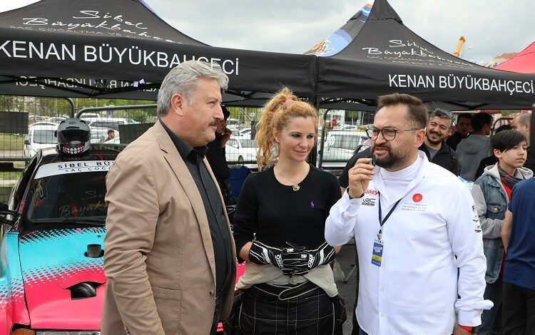 Kayseri Melikgazi’de Togg’lu slalom yarışı