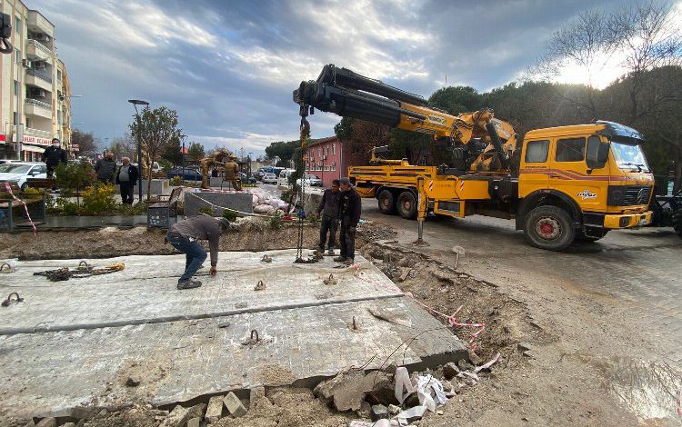 Manisa Saruhanlı’da taşkın riski korumaya alındı Manisa Saruhanlı’da taşkın riski korumaya alındı