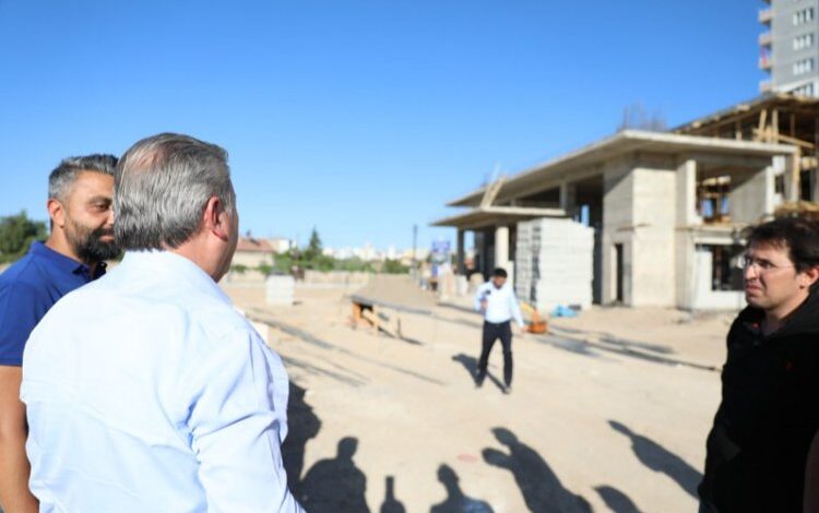 Adem Tanç Cami’nde çalışmalar sürüyor