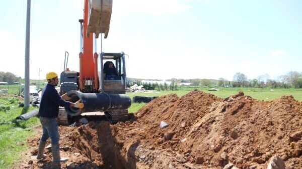 Kocaeli Gebze kırsalında atık su altyapı çalışması