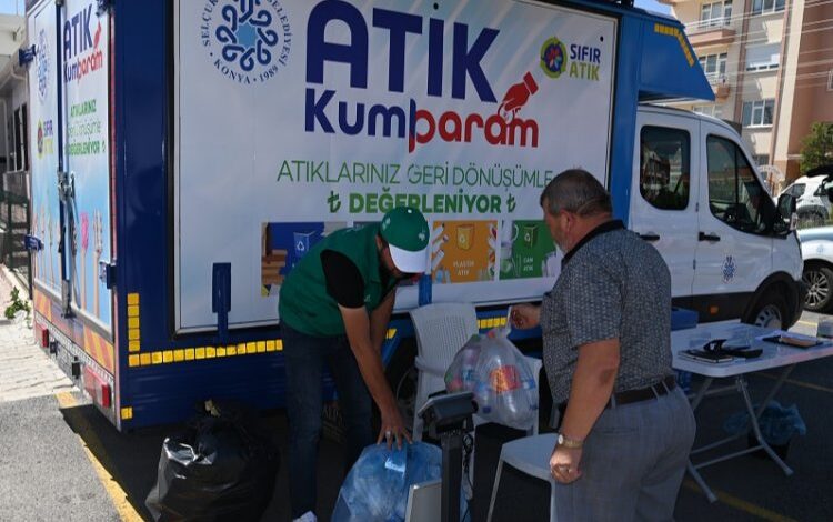 Konya’nın ‘mobil atık aracı’ semt pazarlarında Konya’nın ‘mobil atık aracı’ semt pazarlarında