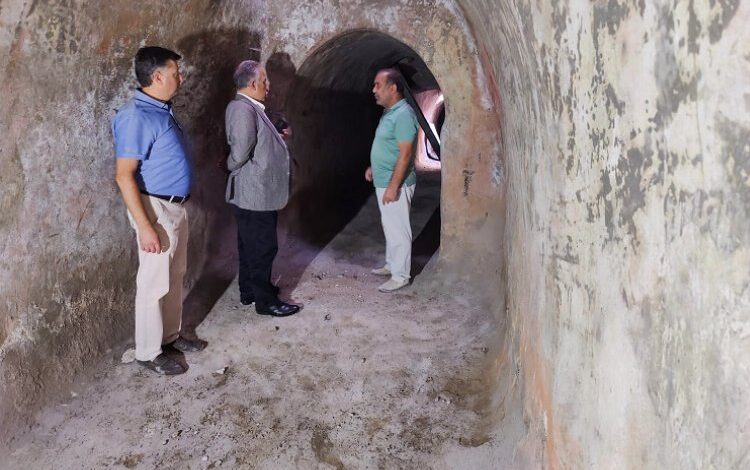 Kayseri Talas’ta tarihi sarnıç gün yüzüne çıkıyor Kayseri Talas’ta tarihi sarnıç gün yüzüne çıkıyor