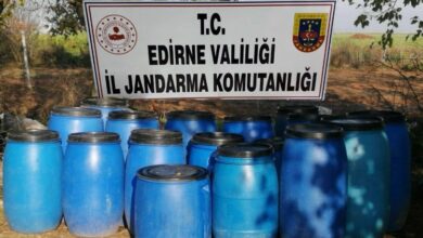Edirne’de 2 bin litre kaçak şarap!