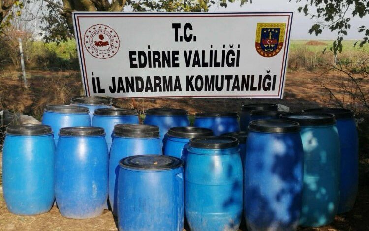 Edirne’de 2 bin litre kaçak şarap!