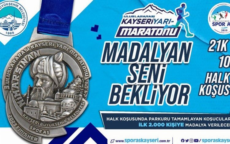 Kayseri’de yarı maratona geri sayım Kayseri’de yarı maratona geri sayım