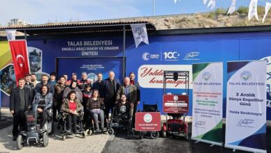 Kayseri Talas’ta engellilere çifte sürpriz