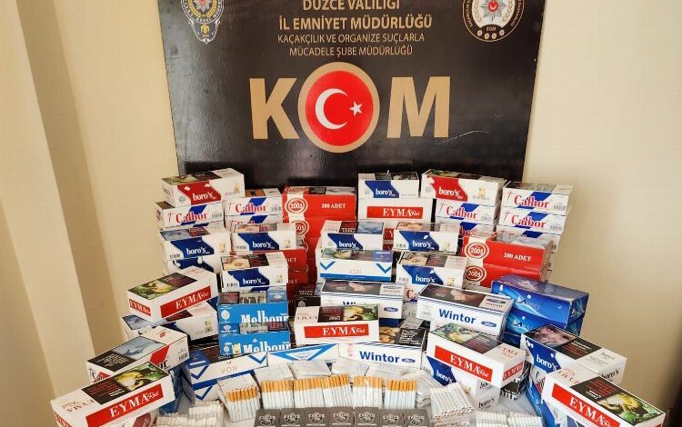 Düzce’de kaçak tütün mamülleri denetimi yapıldı Düzce’de kaçak tütün mamülleri denetimi yapıldı