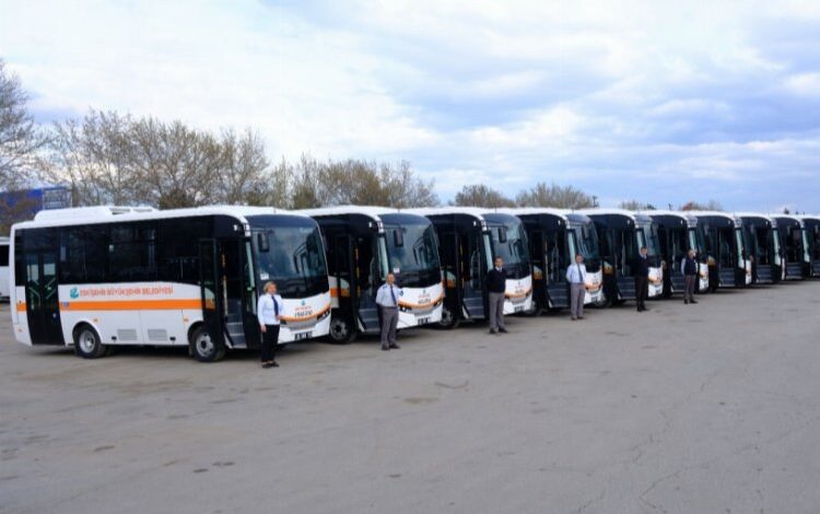 Ulaşım filosu yeni otobüslerle güçlendi