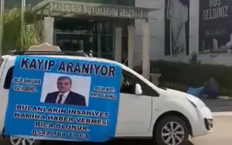 Şanlıurfa’da Başkanı pankartla arıyorlar!