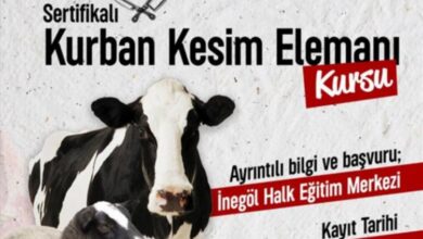 İnegöl’de kurban kesim kursu başlıyor