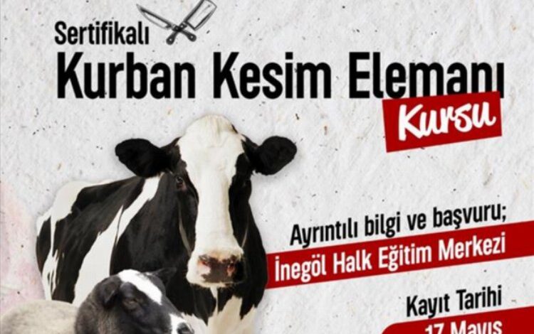 İnegöl’de kurban kesim kursu başlıyor