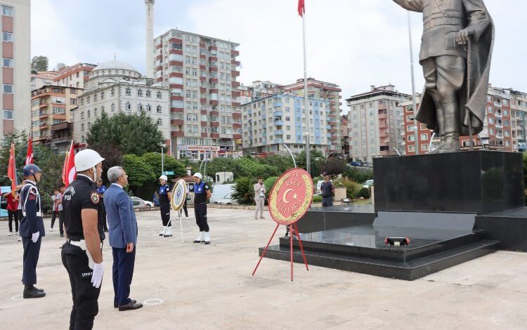 Atatürk’ün Rize’ye gelişinin 99. yılı kutlandı