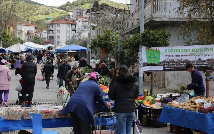 Efes Selçuk’ta pazar atıkları gübreye dönüşecek