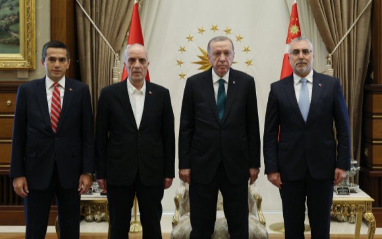 Cumhurbaşkanı Erdoğan, işçi ve işveren temsilcilerini kabul etti