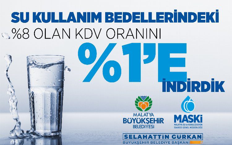 MASKİ su fiyatlarında KDV indirimi yaptı